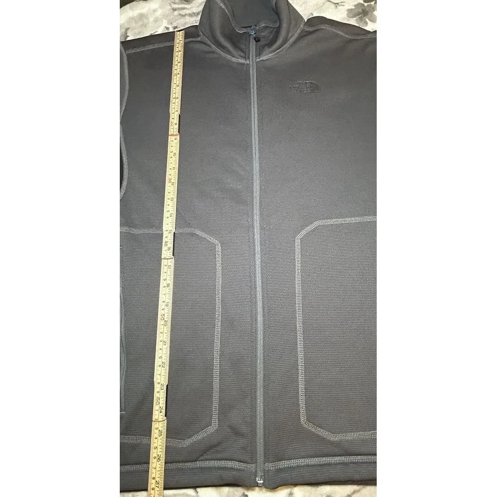 The North Face Men's Medium Full Zip Millerton‎ Gray/ Black Jacket